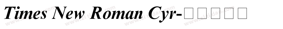 Times New Roman Cyr字体转换